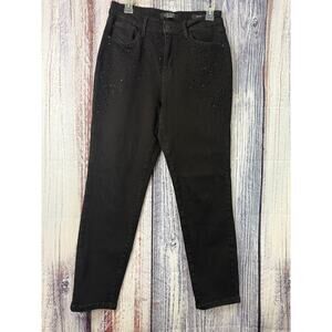 Judy Blue Slim Fit Black Jeans with Embellishments  9/29